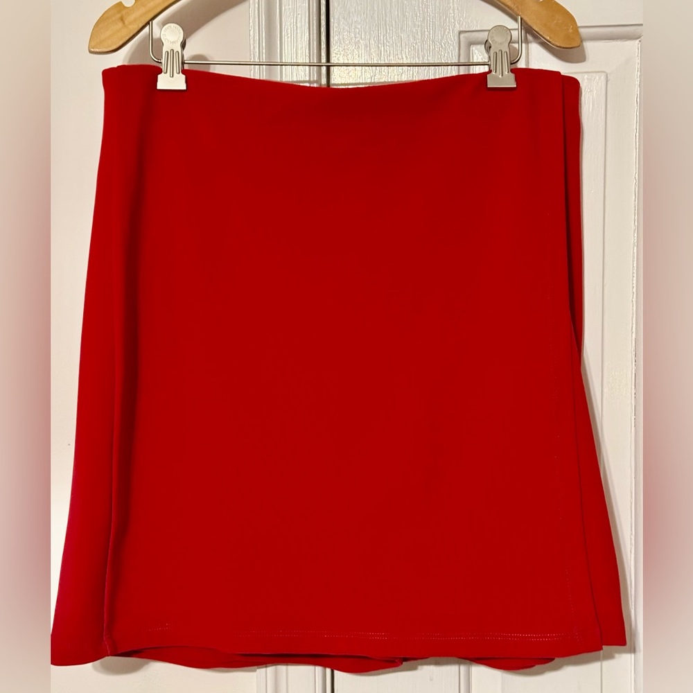 Boston Proper Vibrant Red Mini Skirt